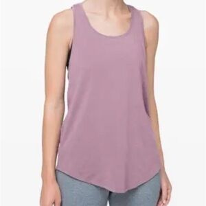 Lululemon  Love Tank Pleated Racer Back Running Yoga Tank Top Pink Size 8